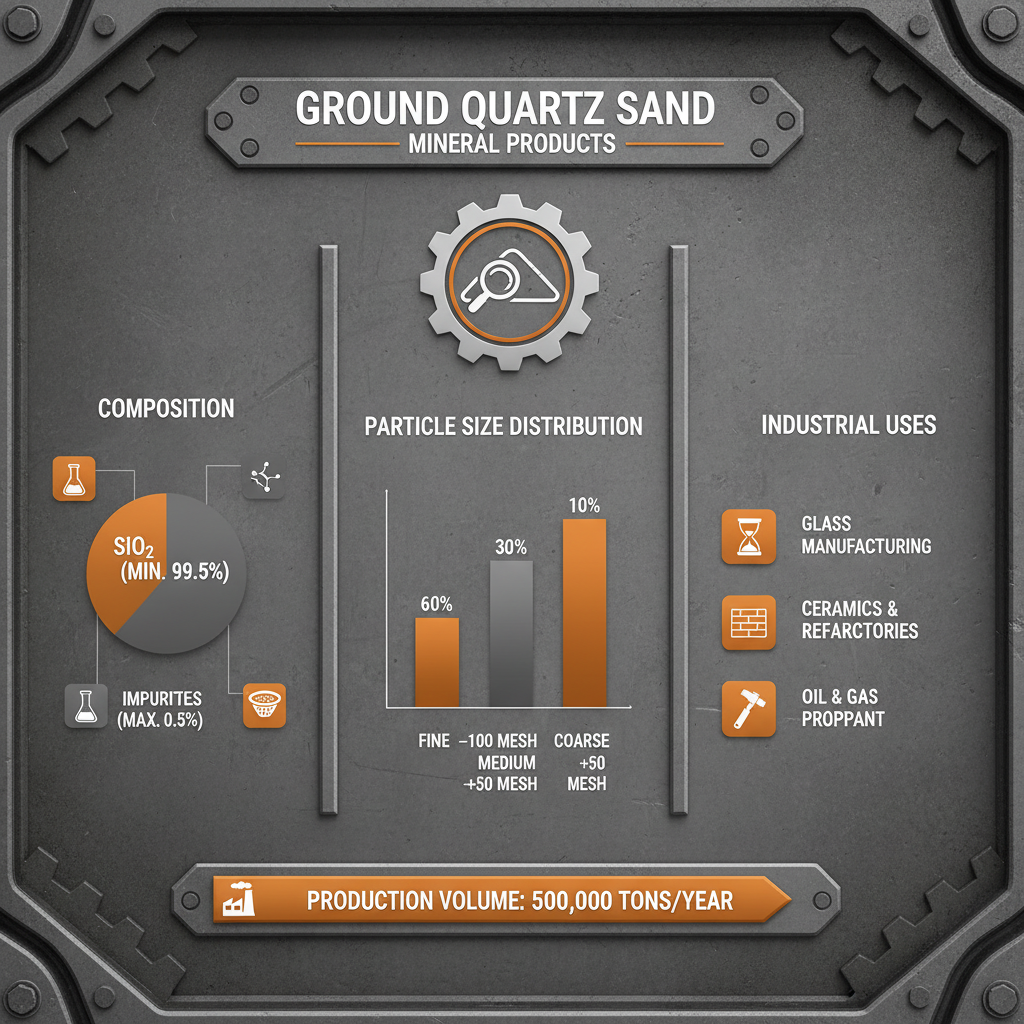 ground quartz sand