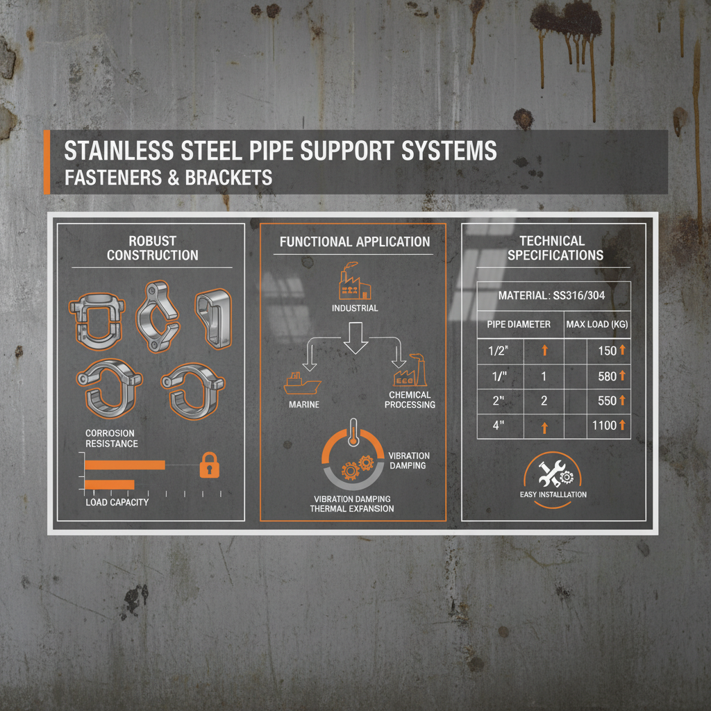 stainless steel pipe hangers and brackets