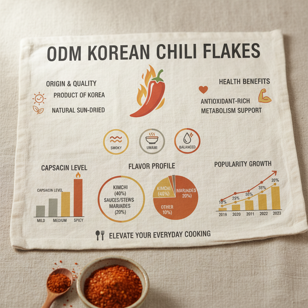 odm korean chili flakes