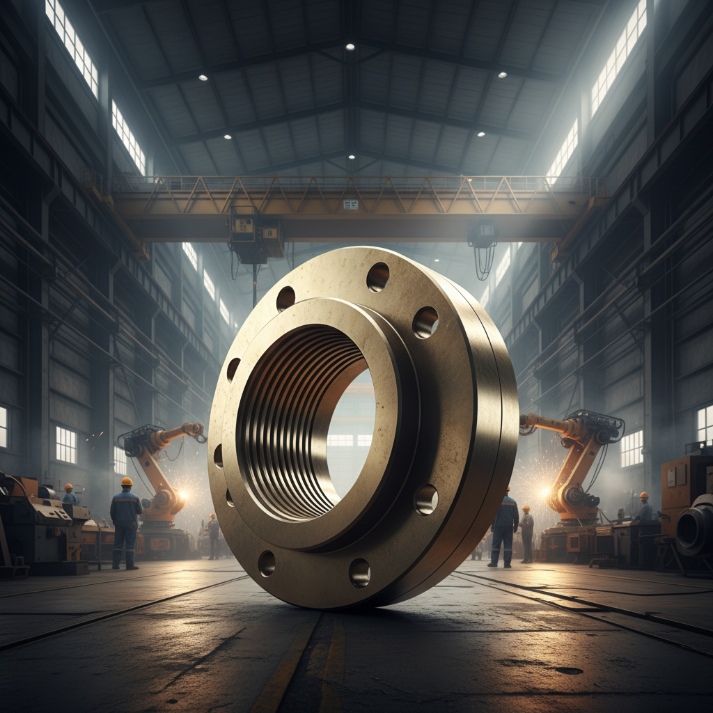 brass threaded flange