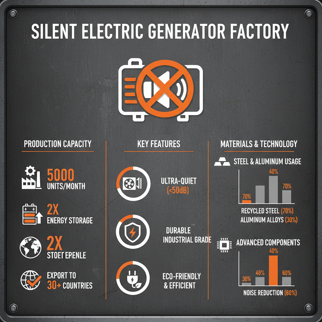 silent electric generator Factory