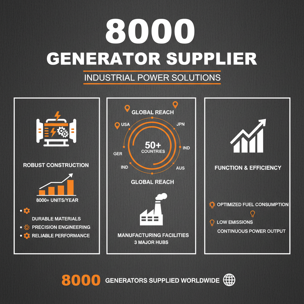 8000 generator Supplier