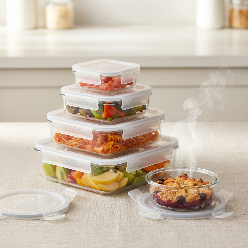 glass food storage containers microwave safe
