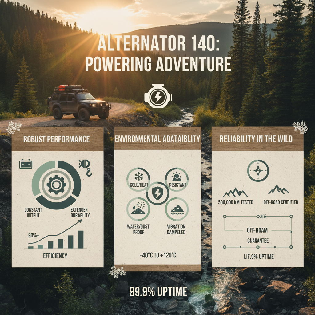 High Performance Alternator 140 for Heavy Duty Automotive Systems