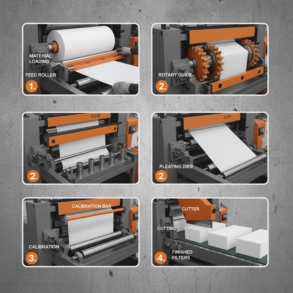 High Precision Rotary Pleating Machine for Filter Manufacturing