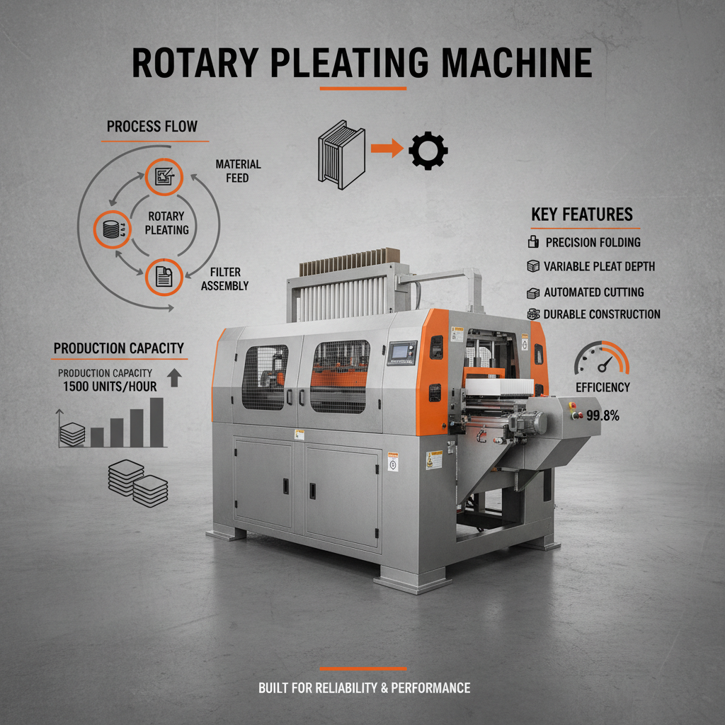 High Precision Rotary Pleating Machine for Filter Manufacturing
