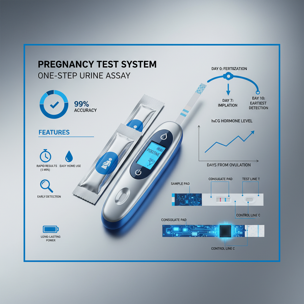 High Sensitivity One Step Urine Pregnancy Test Strip for hCG Detection