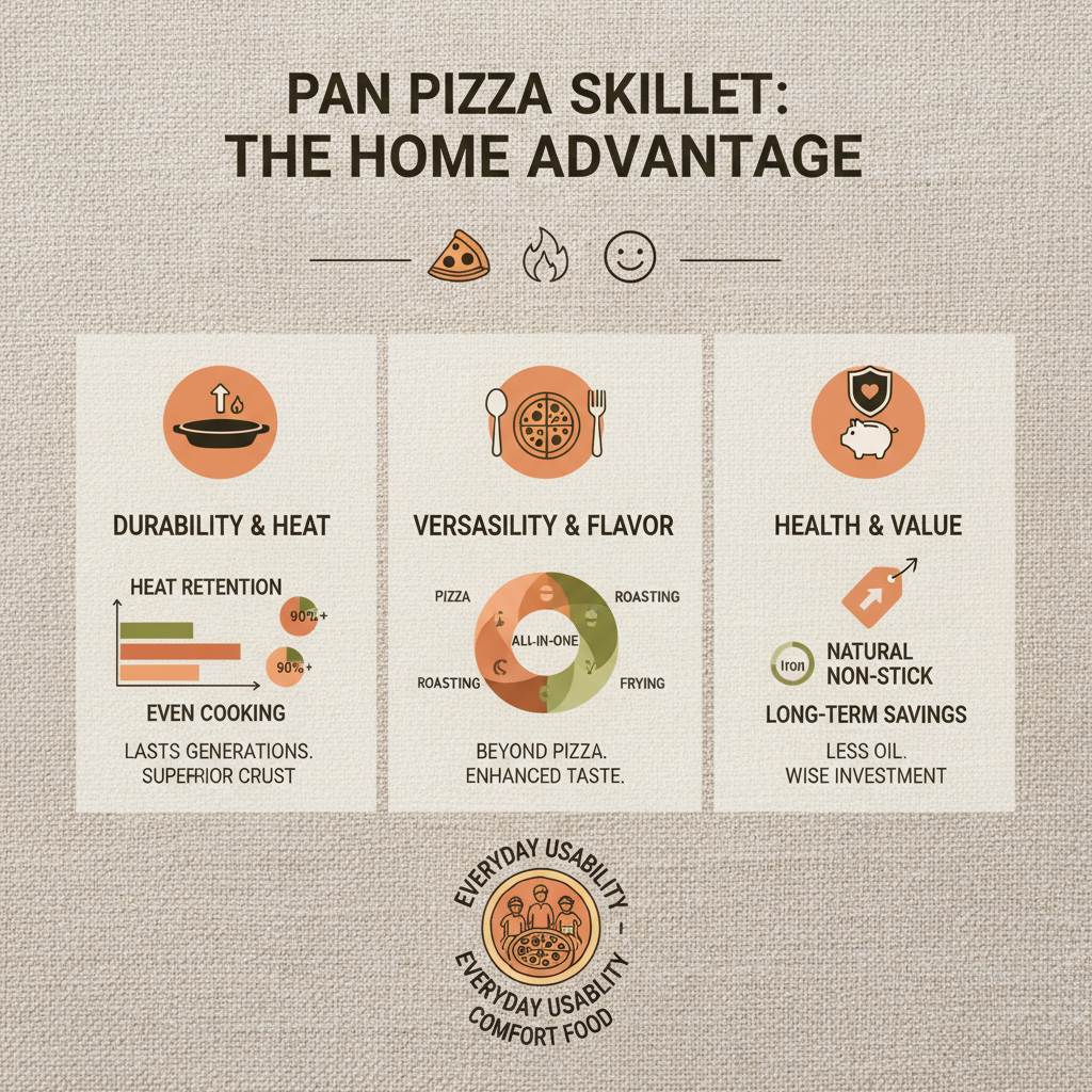 Professional Pan Pizza Skillet for Restaurant Quality Crust