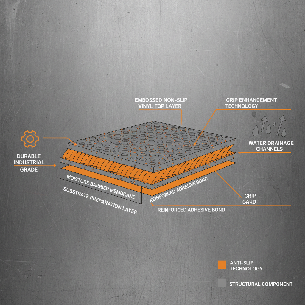 Safe and Durable non slip vinyl flooring bathroom Solutions