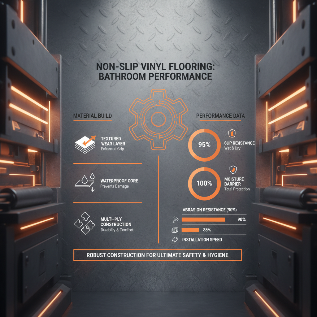 Safe and Durable non slip vinyl flooring bathroom Solutions