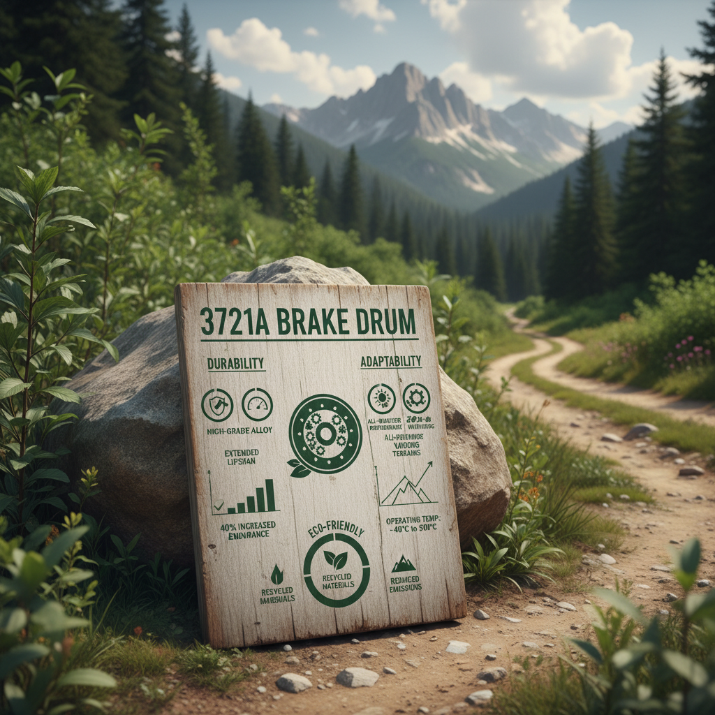 High Performance 3721a brake drum for Heavy Duty Braking Systems