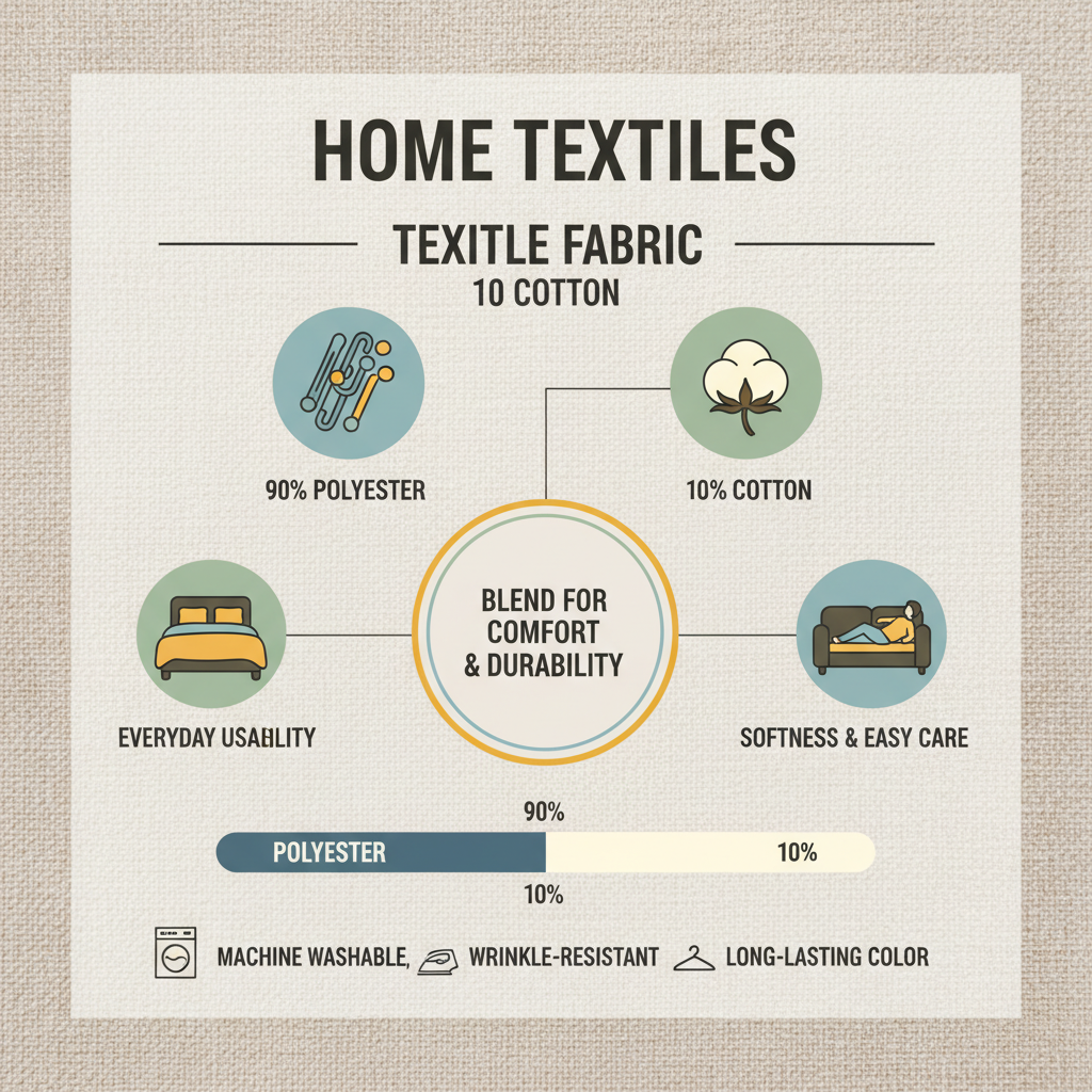 High Performance 90 polyester 10 cotton Fabric for Industrial Use