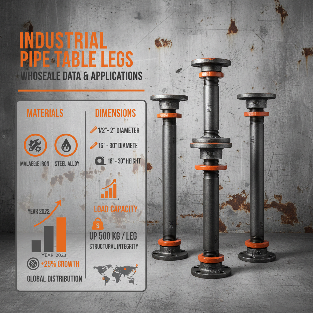 High Quality Wholesale Industrial Pipe Table Leg for Modern Design