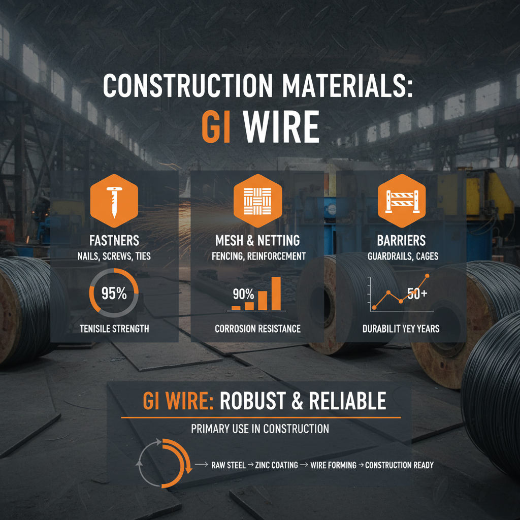 High Quality gi wire used in construction for Structural Safety