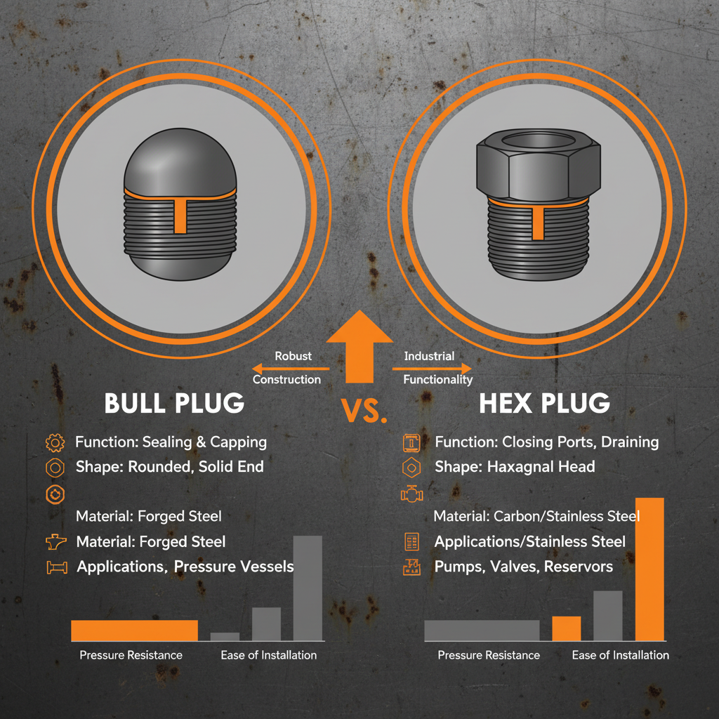 Technical Guide on Bull Plug vs Hex Plug for Oil and Gas Systems