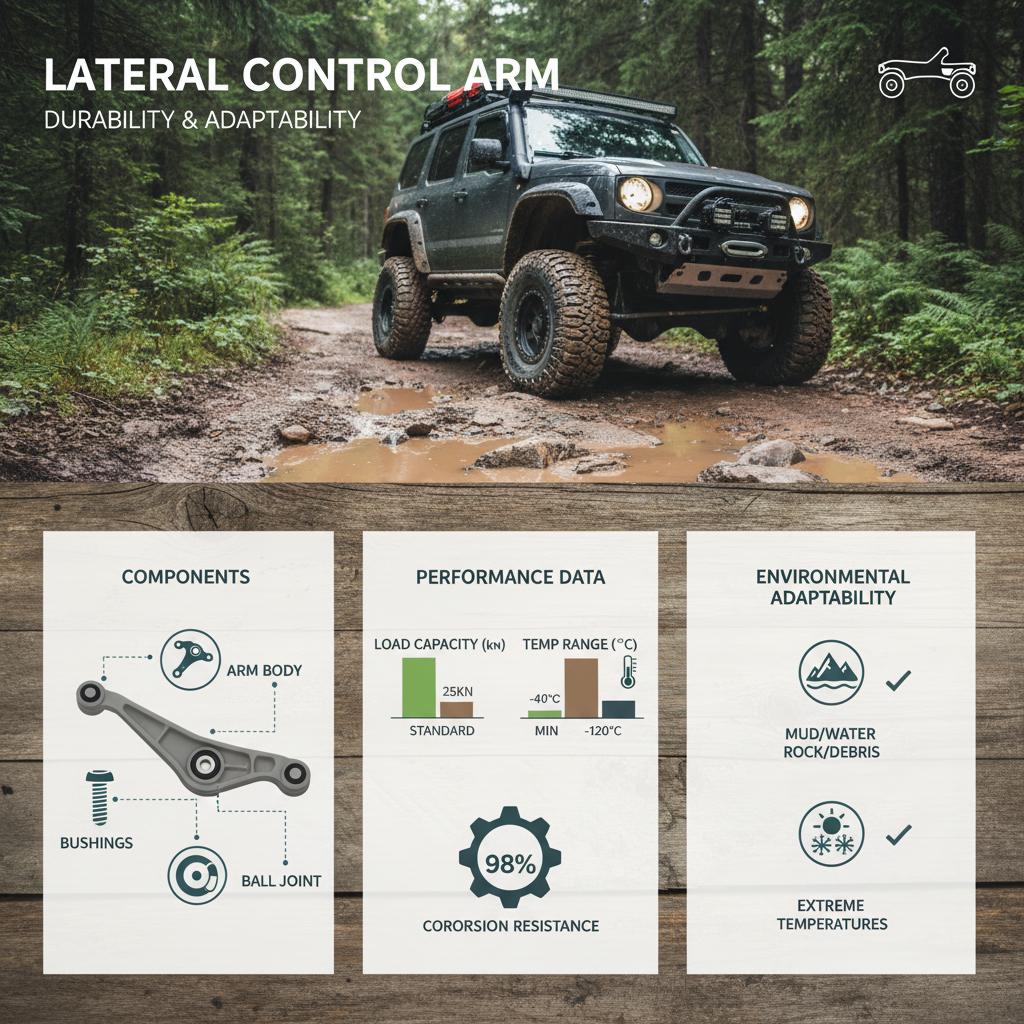 High Performance Lateral Control Arm for Vehicle Stability and Safety
