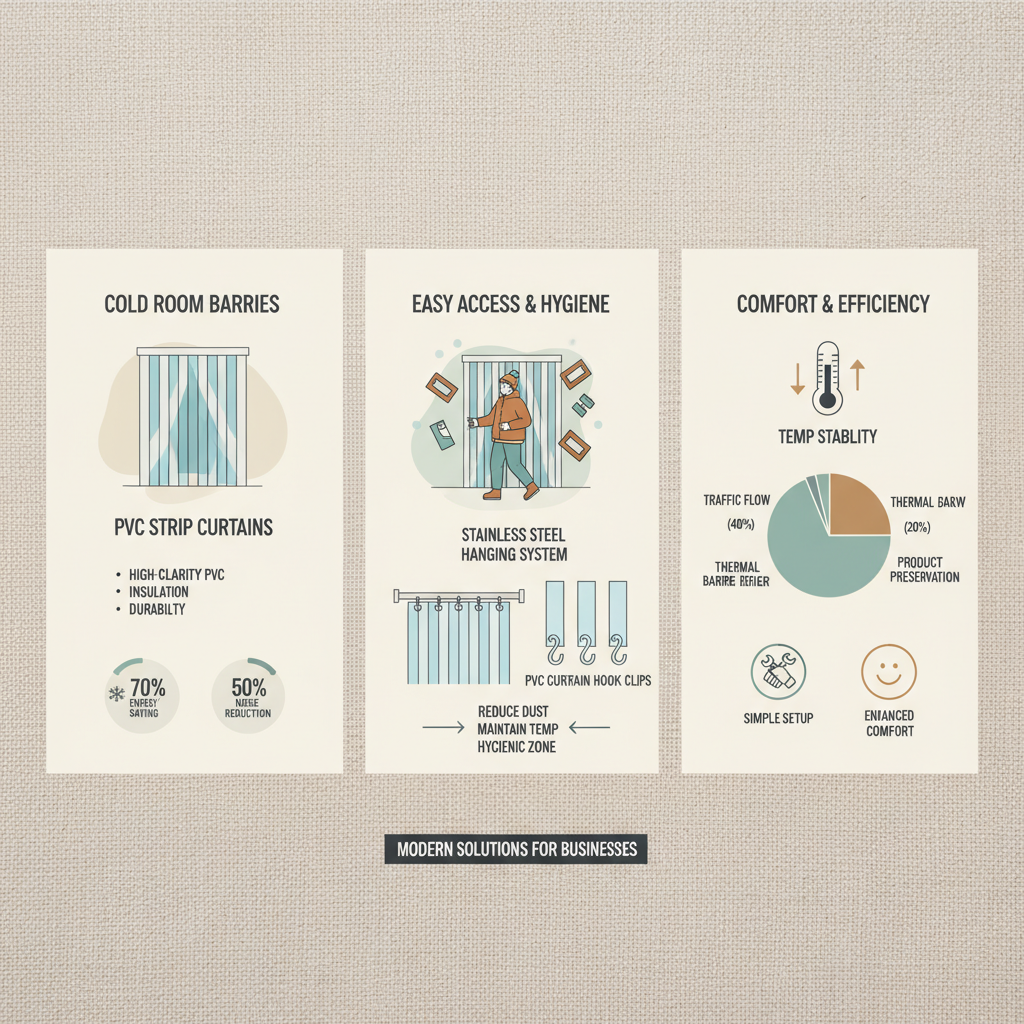 High Performance PVC Strip Curtains for Cold Room Insulation