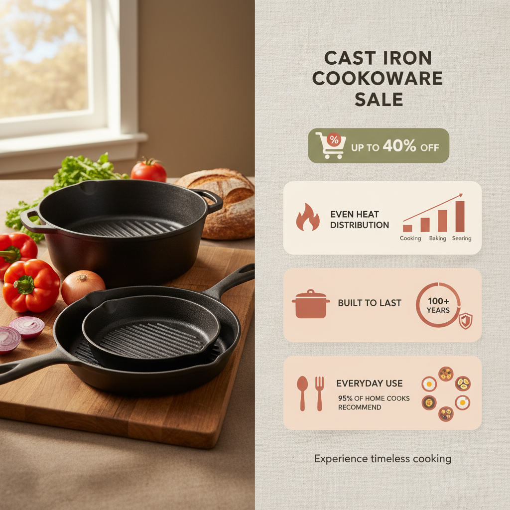 Find High Quality Professional Cast Iron Sets on Sale Now