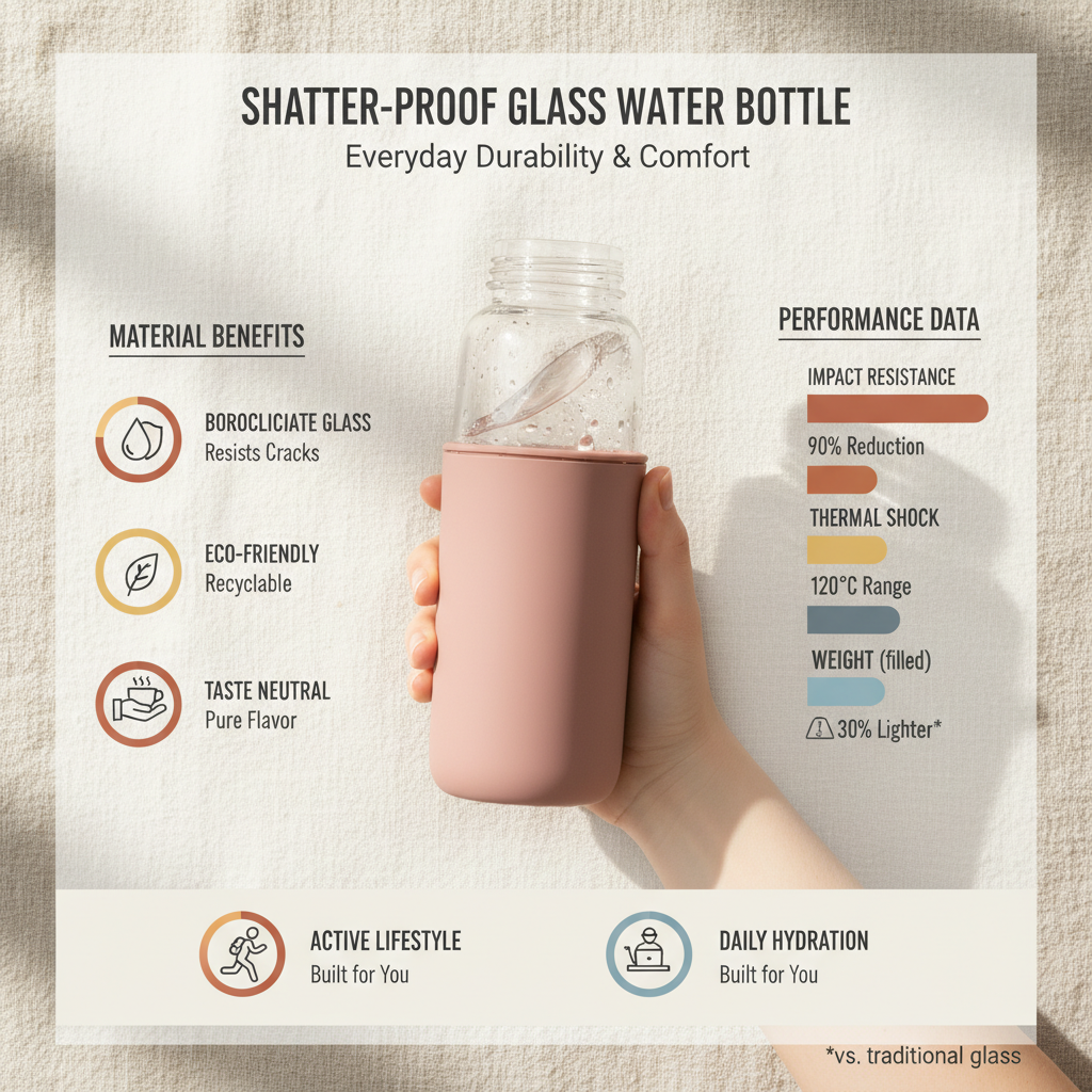 Durable and Eco Friendly shatterproof glass water bottle Guide