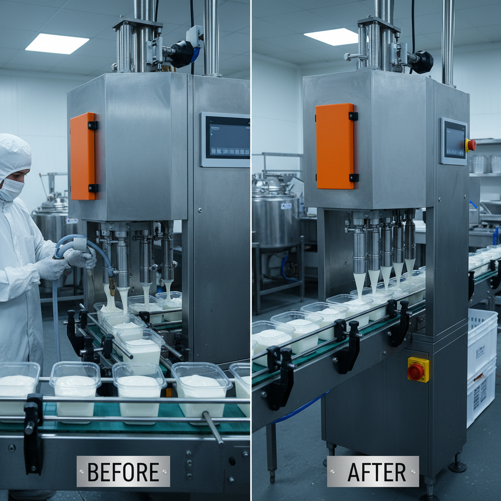 Efficient Industrial Automatic Cream Filling Machine for Food Production