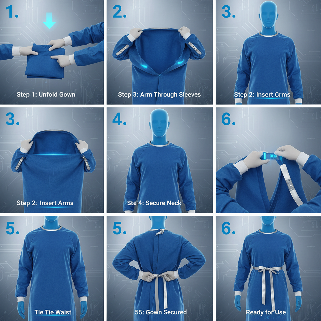 High Quality Disposable Blue Gowns for Modern Healthcare Safety