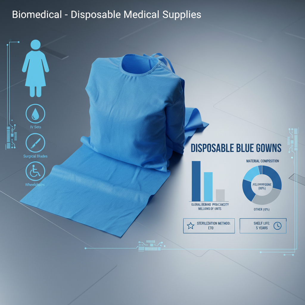 High Quality Disposable Blue Gowns for Modern Healthcare Safety