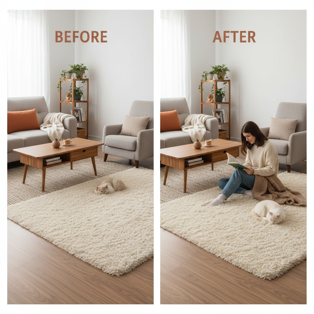 Luxury Faux Fur Rugs for Living Room and Modern Interior Design