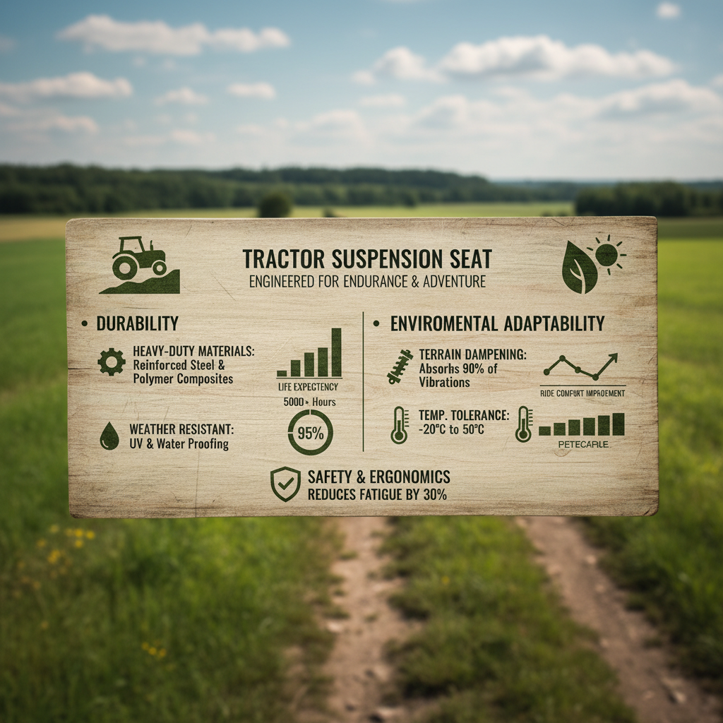 The Importance of High Quality Tractor Suspension Seat for Farmers