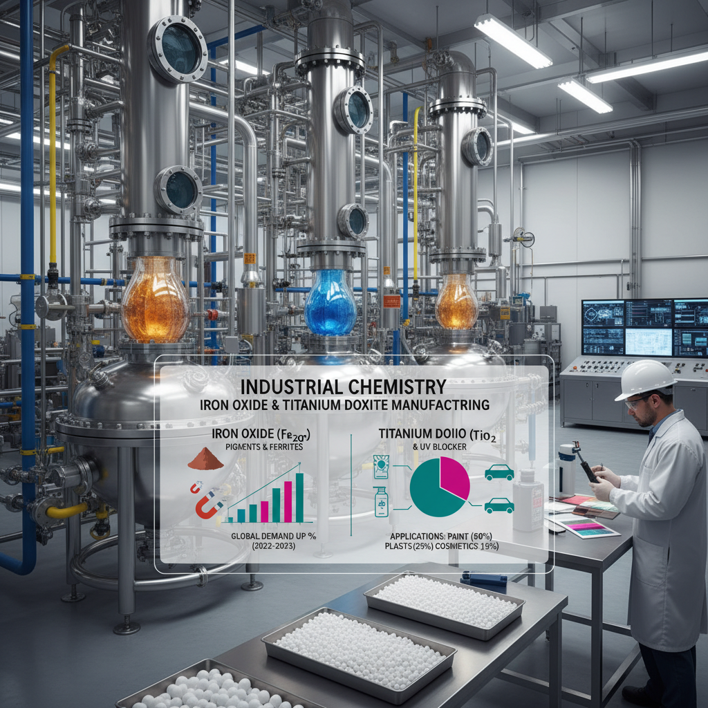Industrial Applications of iron oxide and titanium dioxide Pigments