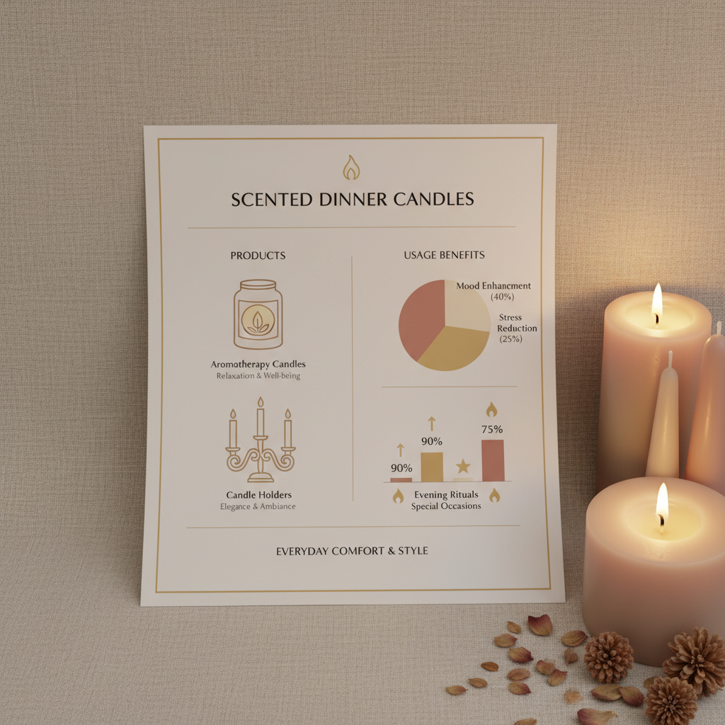 Enhance Dining Atmosphere with Premium Scented Dinner Candles