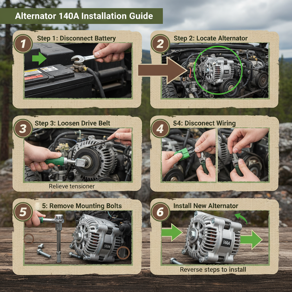 High Performance Alternator 140 a for Heavy Duty Automotive Systems