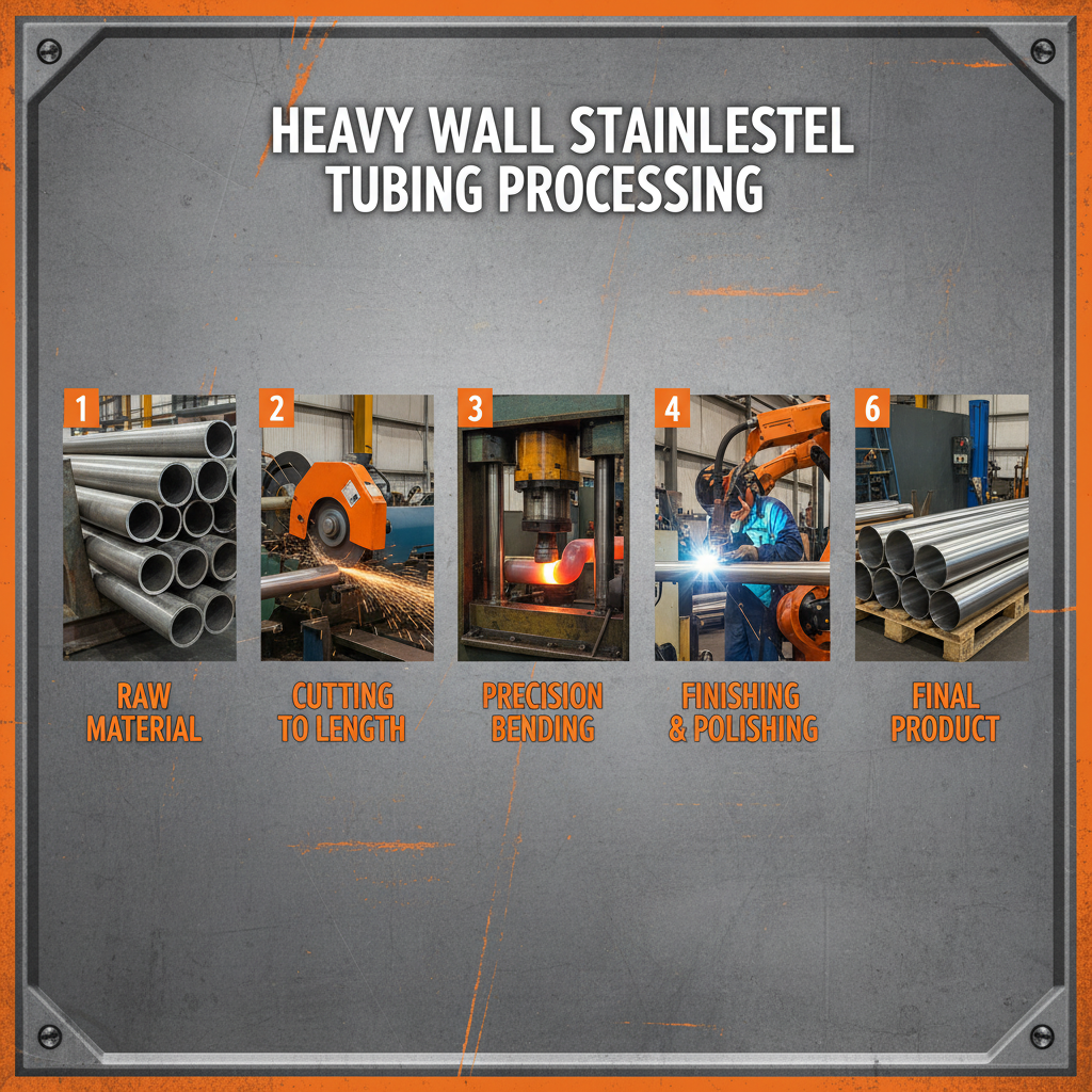 High Pressure Heavy Wall Stainless Steel Tubing for Industrial Use