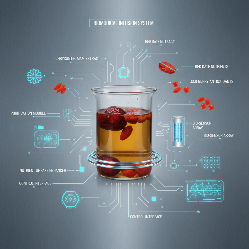 Health Benefits of chrysanthemum tea with red dates and goji berry