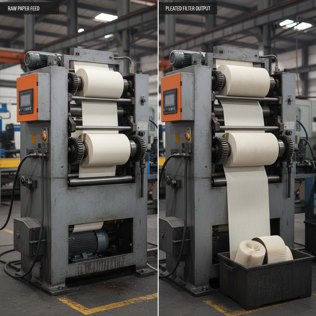 High Precision Rotary Paper Pleating Machine for Industrial Filters