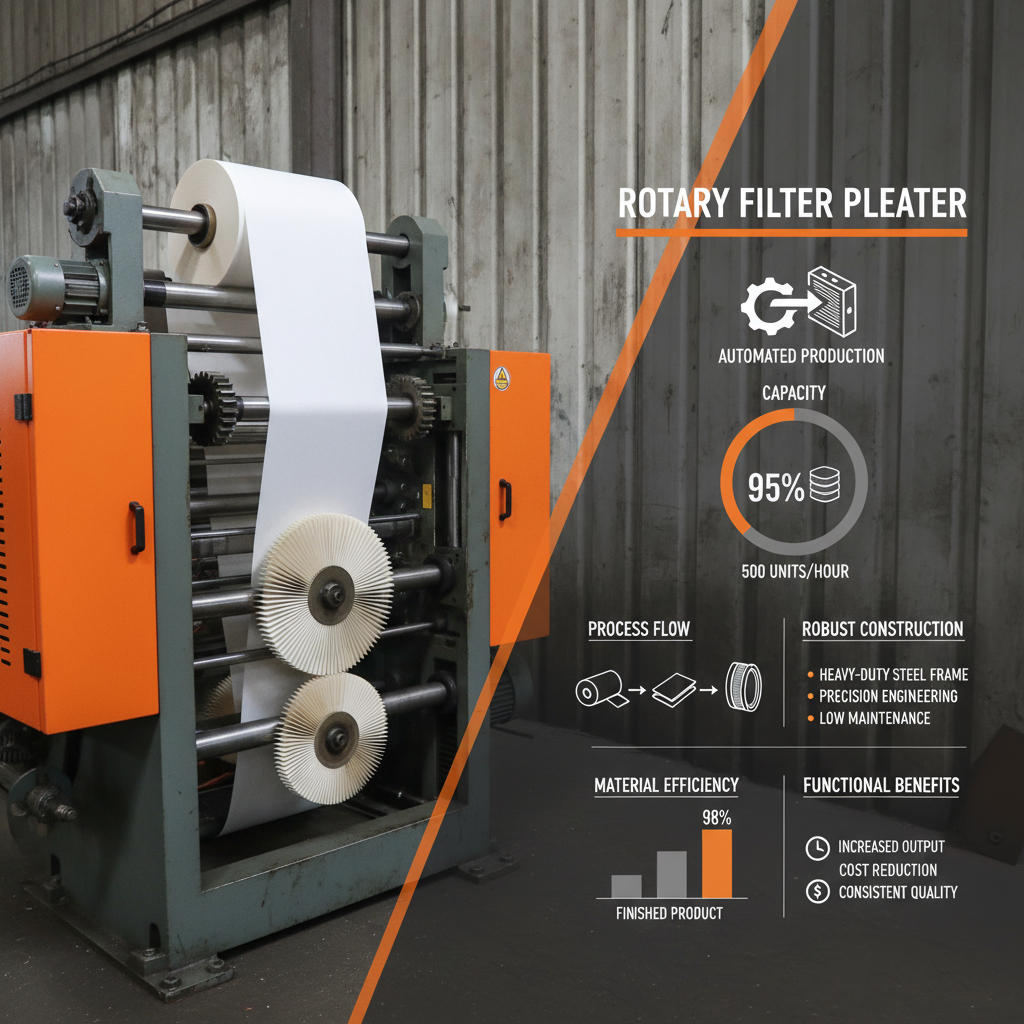 High Precision Rotary Paper Pleating Machine for Industrial Filters