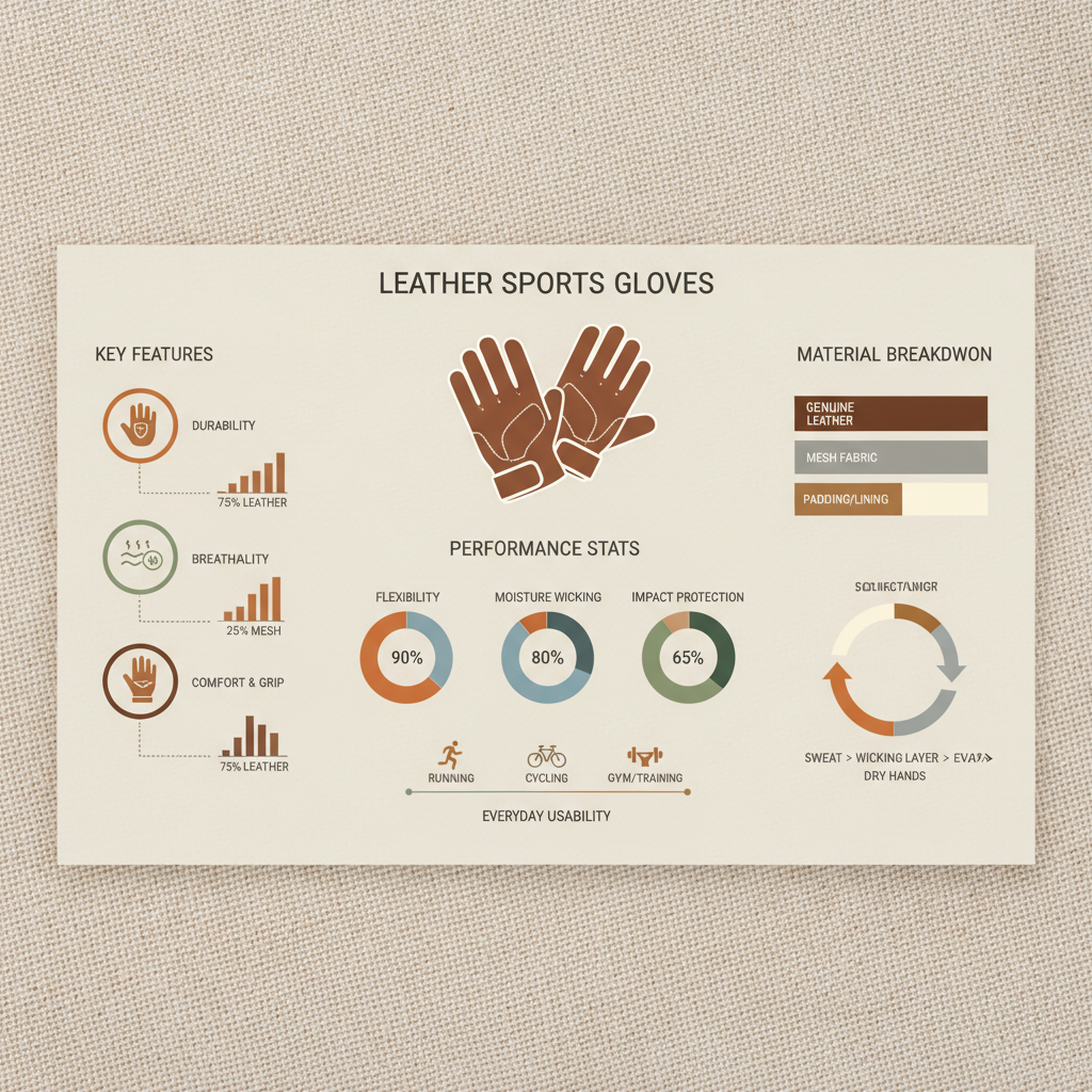 High Performance Protective Leather Sports Gloves for Athletes