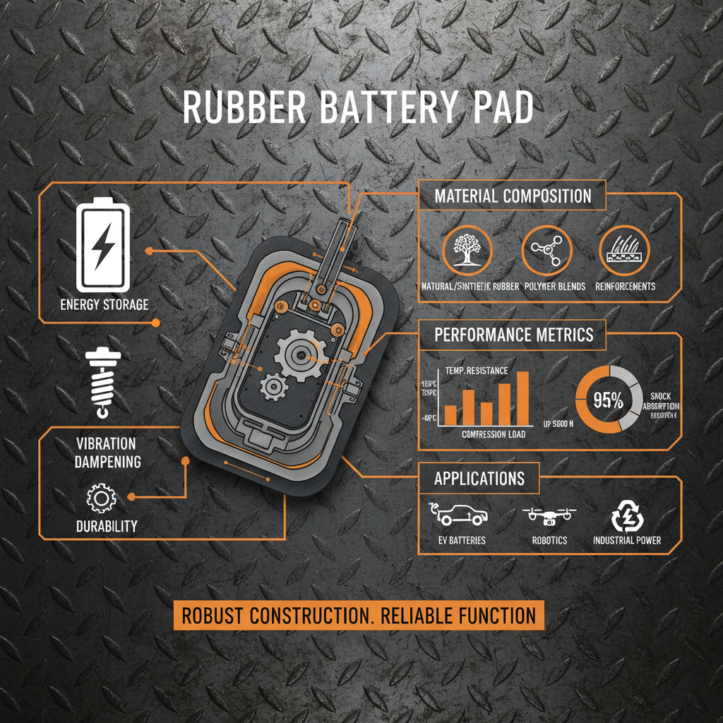 rubber battery pad