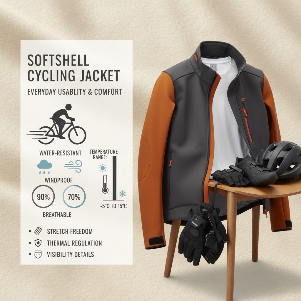 softshell cycling jacket