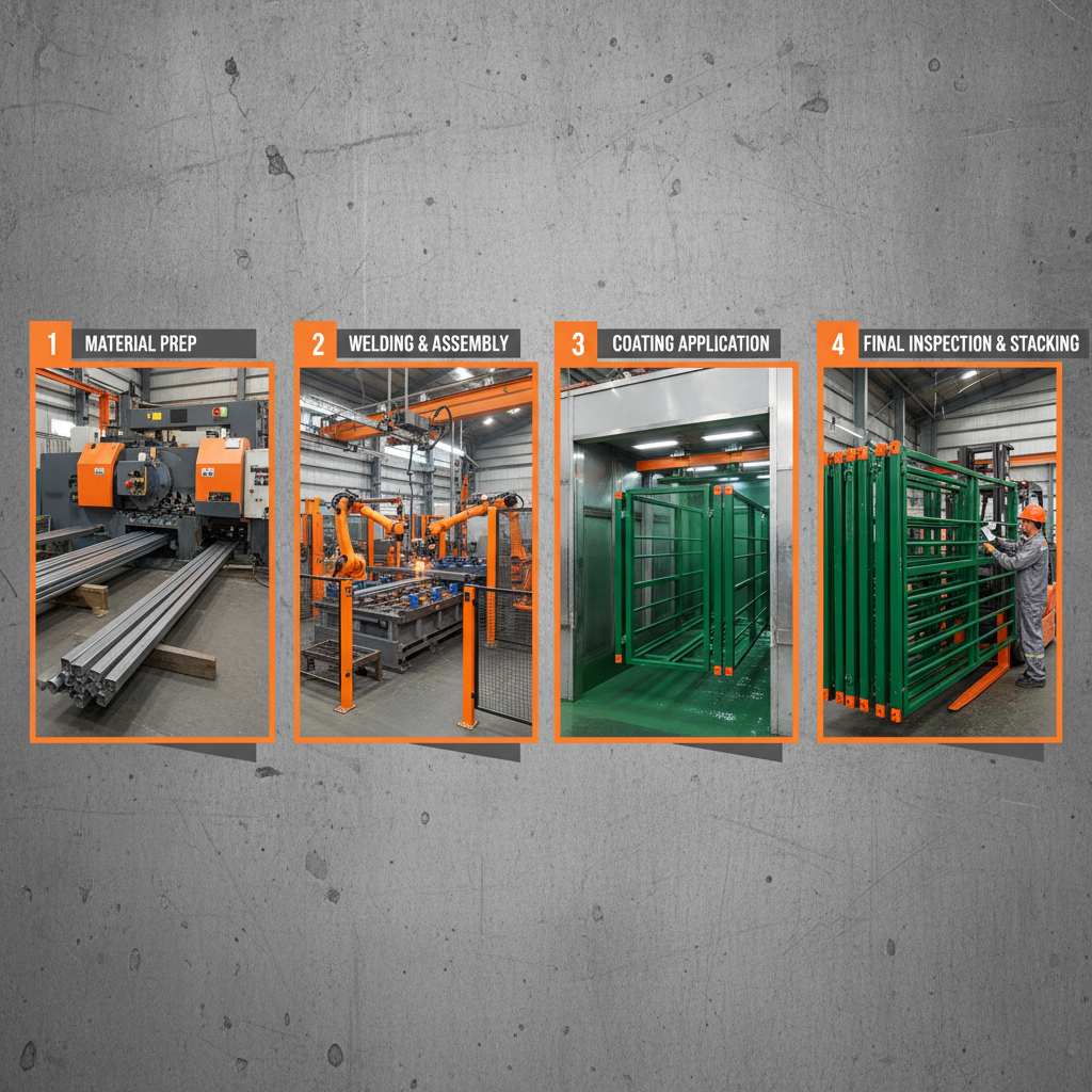 green livestock panels