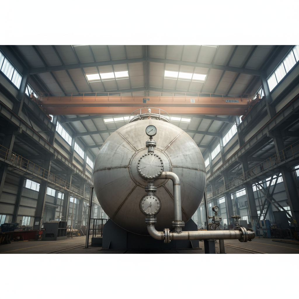 cng tank at fuel filling station