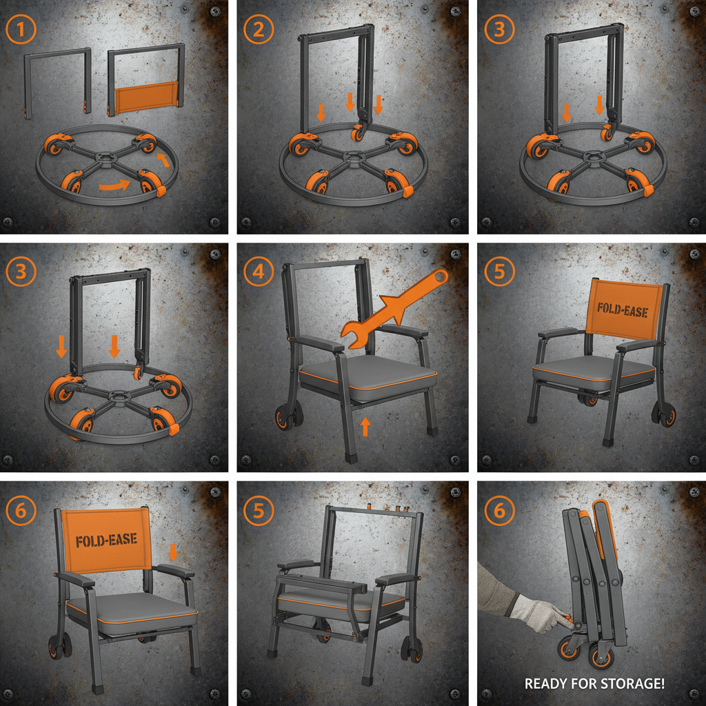 foldable rolling chair
