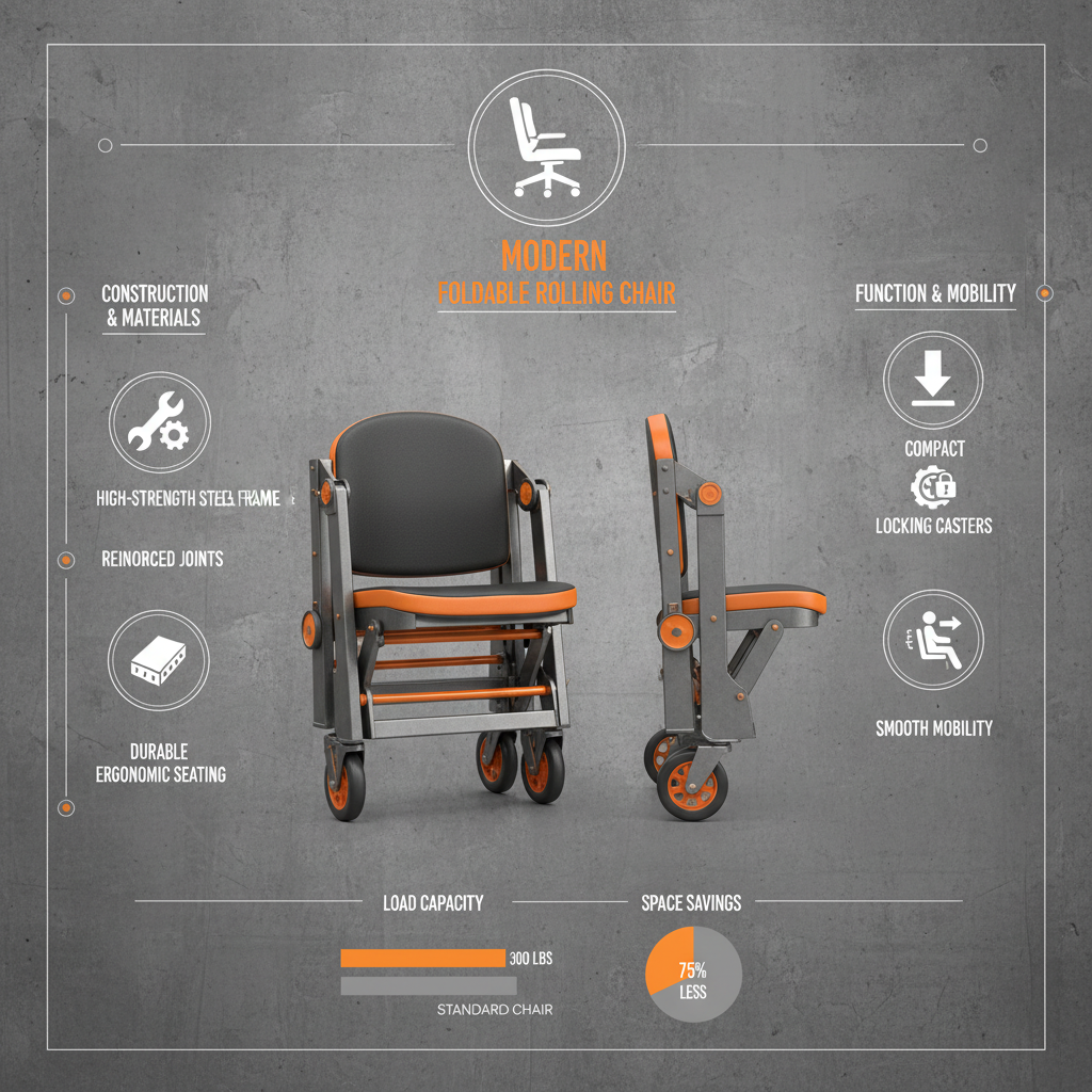 foldable rolling chair