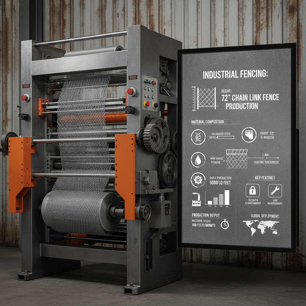 72 inch chain link fence