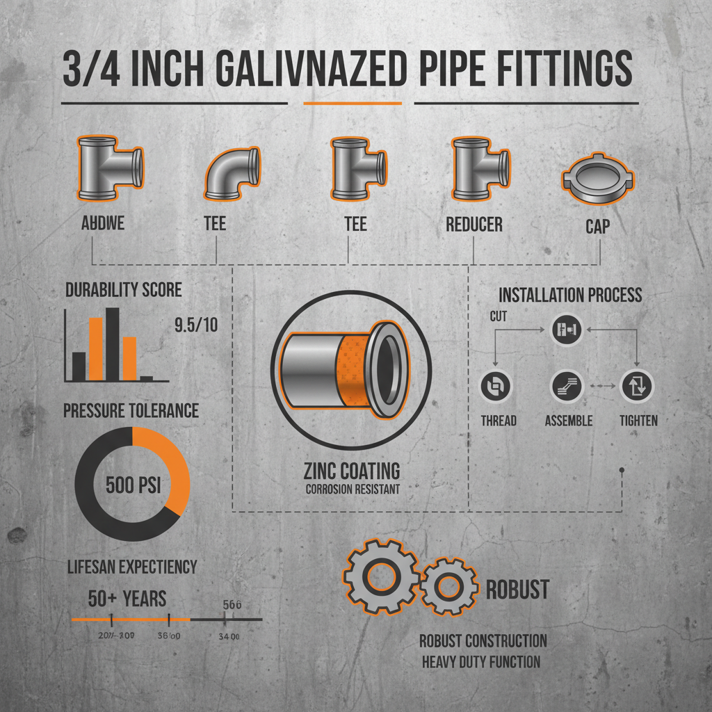 3 4 inch galvanized pipe fittings