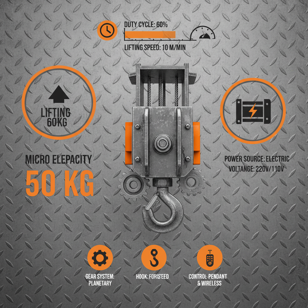 micro 50kg electric hoist