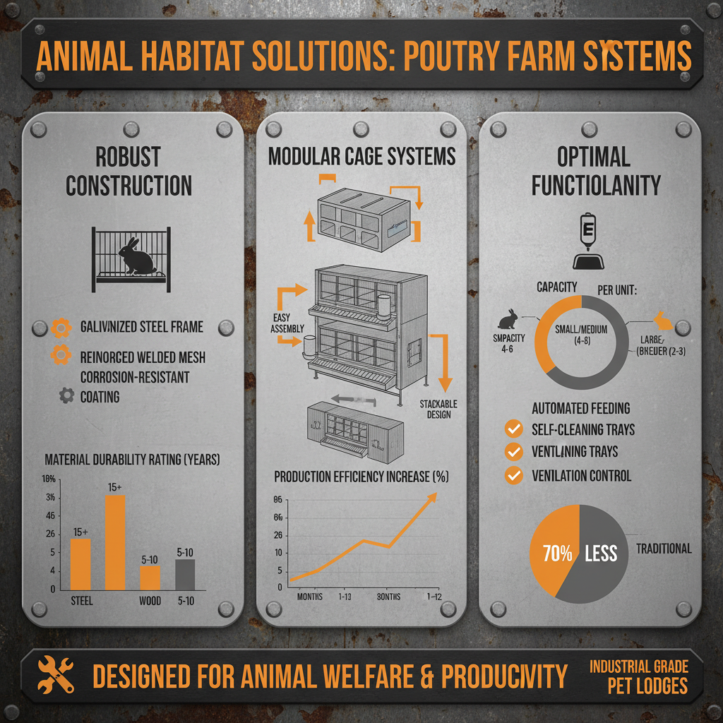 Professional Pet Lodge Rabbit Cages for Animal Welfare and Breeding