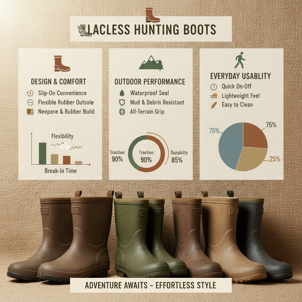 High Performance laceless hunting boots for Modern Outdoorsmen