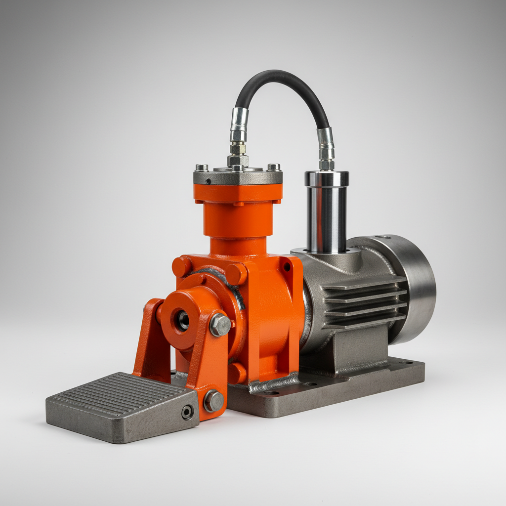 Industrial high quality foot pump hydraulic cylinder for lifting