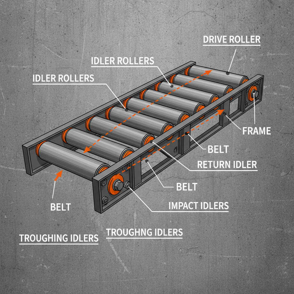 High Performance conveyor rollers and idlers for Industrial Systems