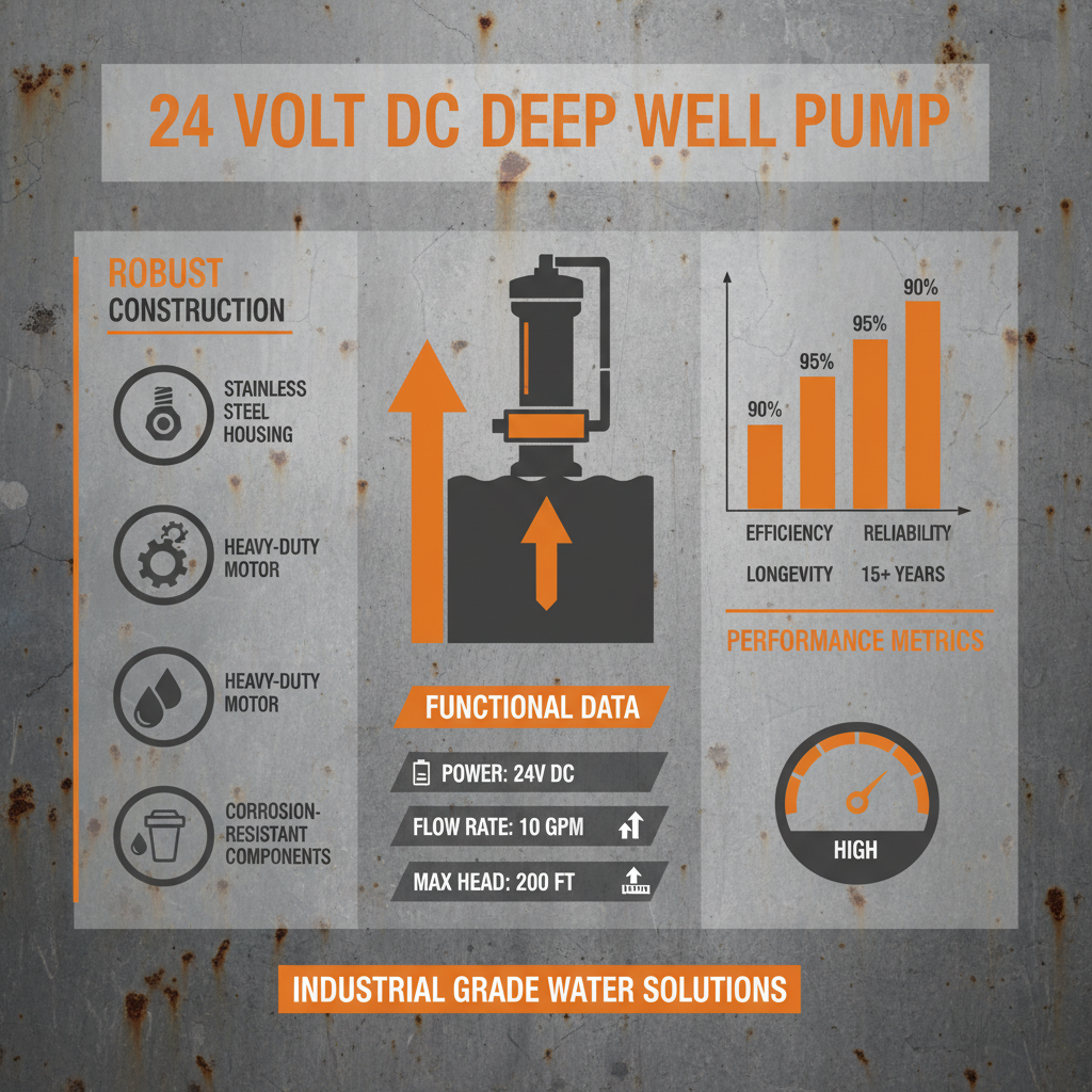 Efficient 24 volt dc deep well pump for Sustainable Water Extraction